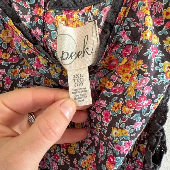 Kids Peek Liberty London Art Print Dress Size 12 Floral - Picture 3 of 10